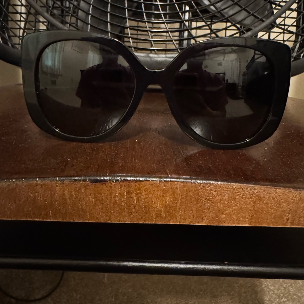 Versace Black Oversized Sunglasses